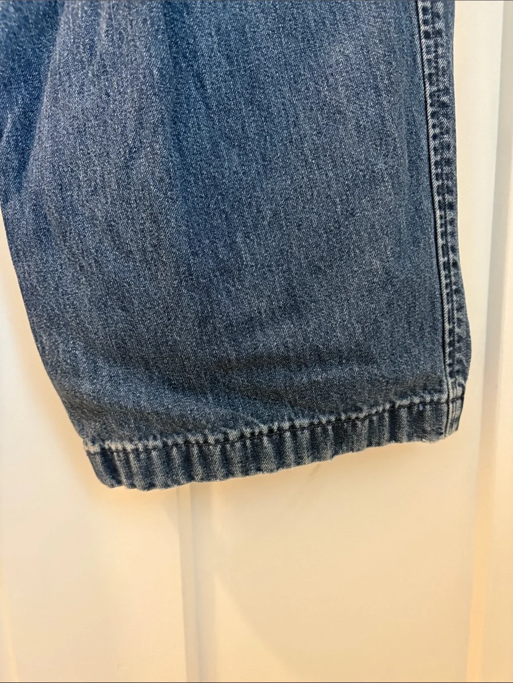Haggar Generations Pleated Denim Jeans Mens 38x32 100% Cotton